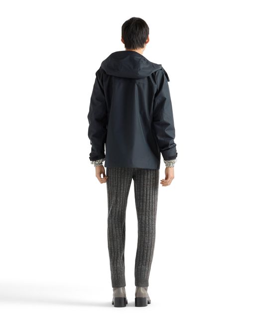 Prada Gray Wool And Cashmere Pants for men