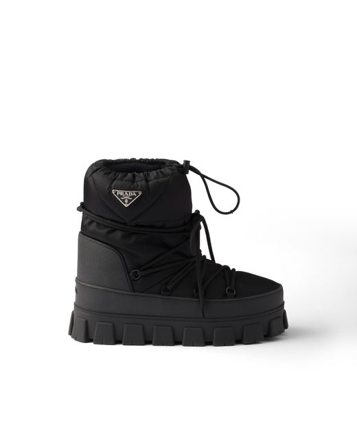 Stivali Dopo Sci di Prada in Black da Uomo