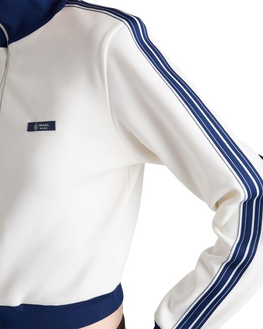 Prada Blue Fleece Jacket