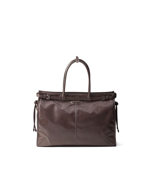 Borsa Shopping Bonnie di Prada in Brown da Uomo