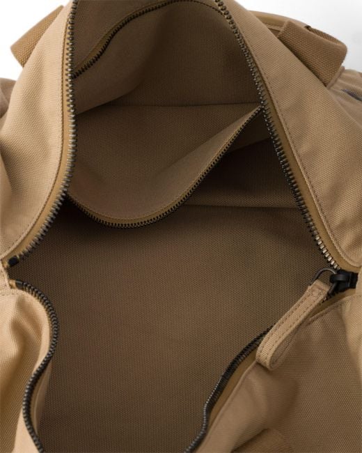 Prada Brown Canvas Duffel Bag for men