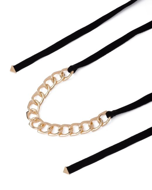 Prada White Eternal Gold Bracelet In Yellow Gold With Velvet Ribbon