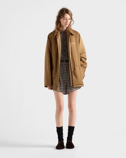 Prada Brown Lightweight Re-Nylon Blouson Jacket