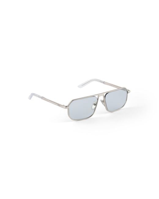 Prada Blue Sunglasses With The Iconic Metal Plaque for men