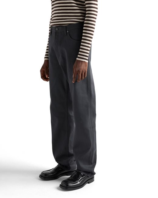 Prada Blue Regular Raw Denim Jeans for men