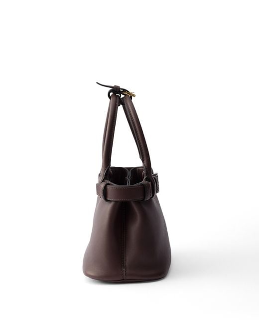 Prada Multicolor Buckle Small Leather Bag With Belt