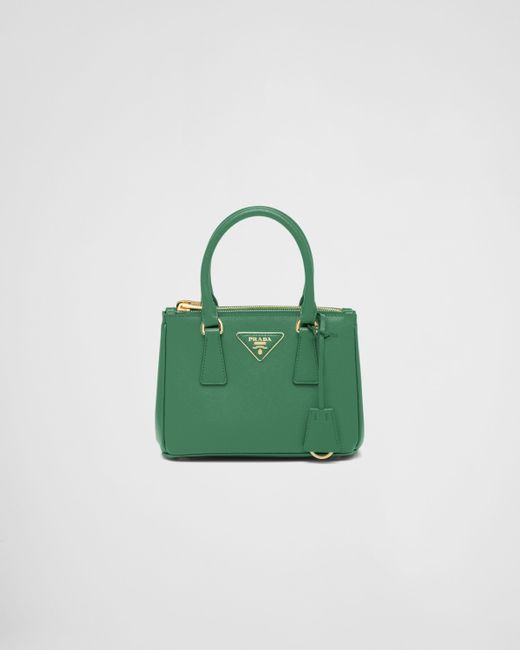 Prada Green Galleria Saffiano Leather Mini-bag