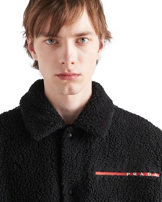 Prada Black Fleece Blouson Jacket for men