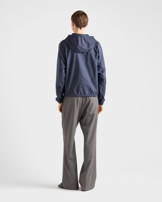 Prada Blue Re-Nylon Blouson Jacket for men
