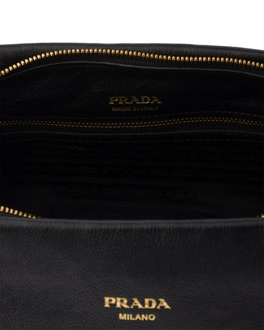 Prada Black Ouvert Large Leather Tote Bag