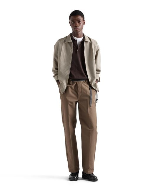 Prada Brown Wool Shirt for men