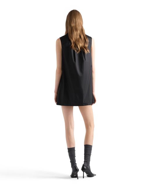 Prada Black Sleeveless Re-Nylon Dress