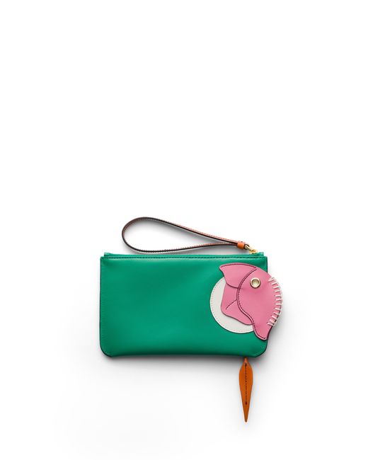 Pouch Con Zip di Prada in Green