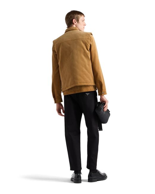 Prada Black Cotton Pants for men
