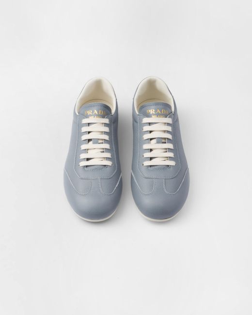 Sneakers En Cuir Prada pour homme en coloris Blue