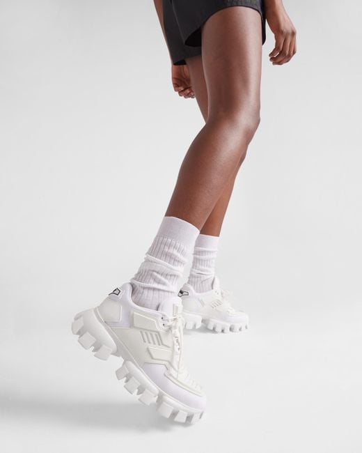Prada White 'Cloudbust Thunder' Sneakers
