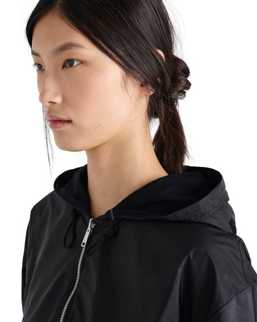 Prada Black Reversible Jersey Hoodie