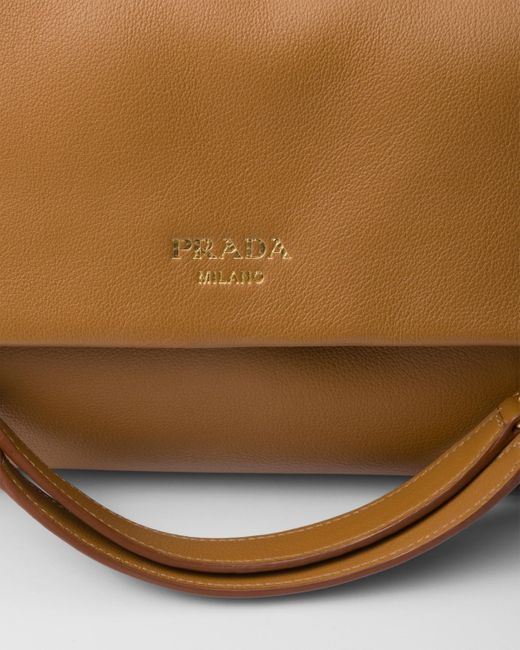 Prada Brown Medium Leather Shoulder Bag