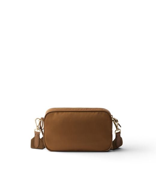 Prada Brown Re-Nylon Mini Shoulder Bag, Brandy