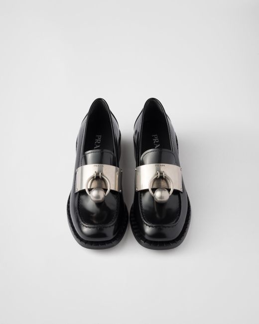 Mocassini di Prada in Black