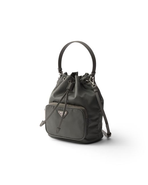 Prada Black Duet Re-Nylon Bucket Bag