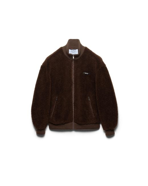 Prada Brown Fleece Jacket