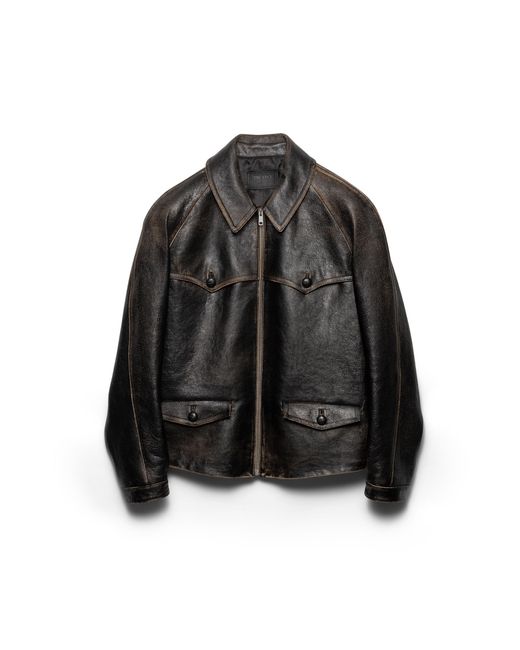 Prada Black Leather Jacket