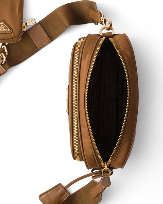 Prada Brown Re-Nylon Mini Shoulder Bag, Brandy
