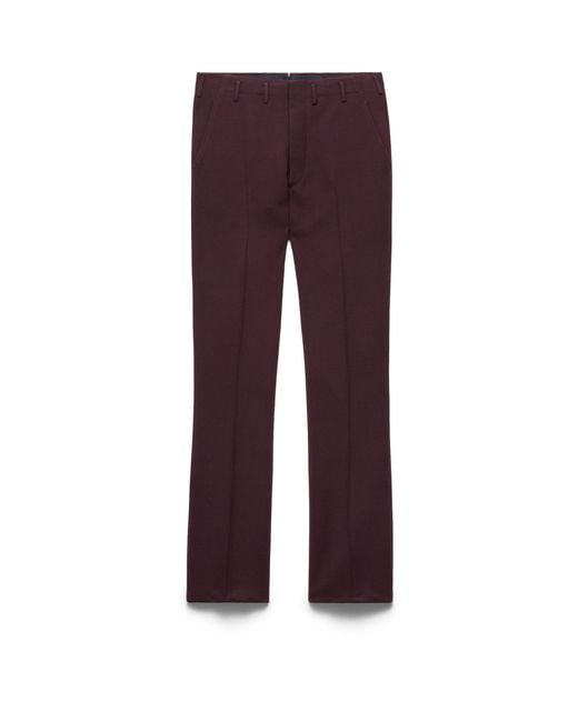 Prada Purple Wool Pants for men