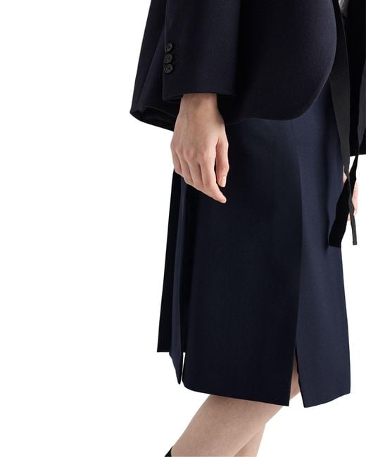 Prada Black Wool Skirt