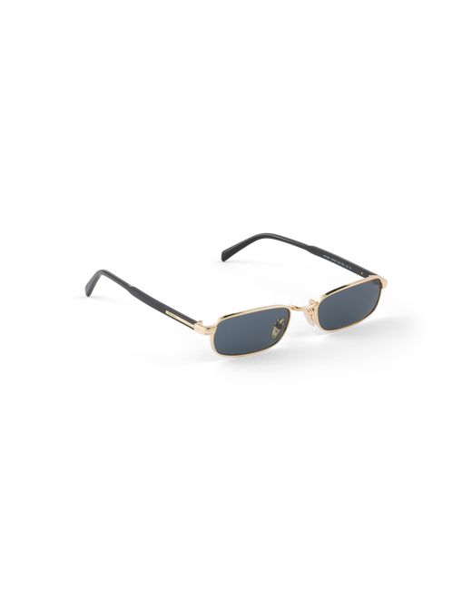 Prada Blue Sunglasses With The Iconic Metal Plaque for men