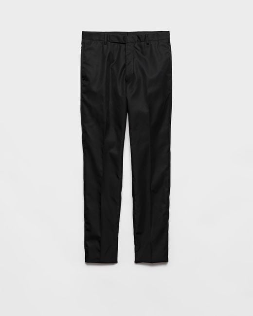 Pantalon En Re-Nylon Prada pour homme en coloris Black