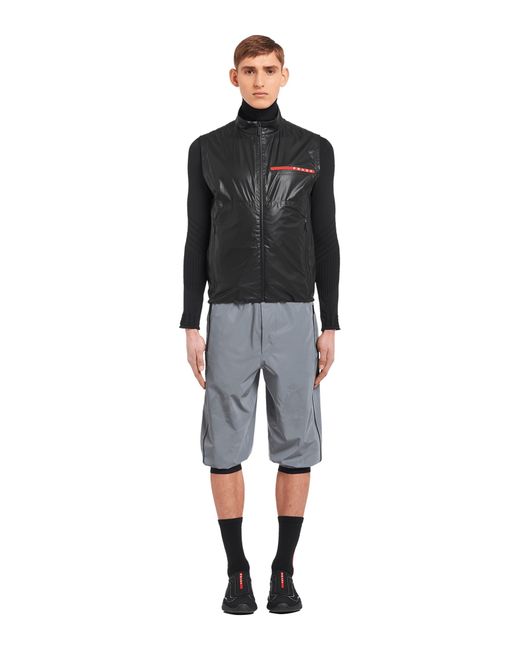 Prada Black Light Re-Nylon Vest for men