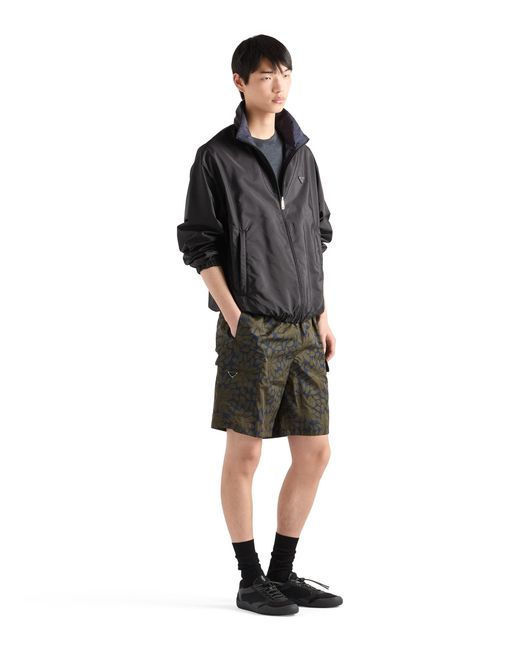 Prada Multicolor Printed Re-Nylon Swim Trunks for men