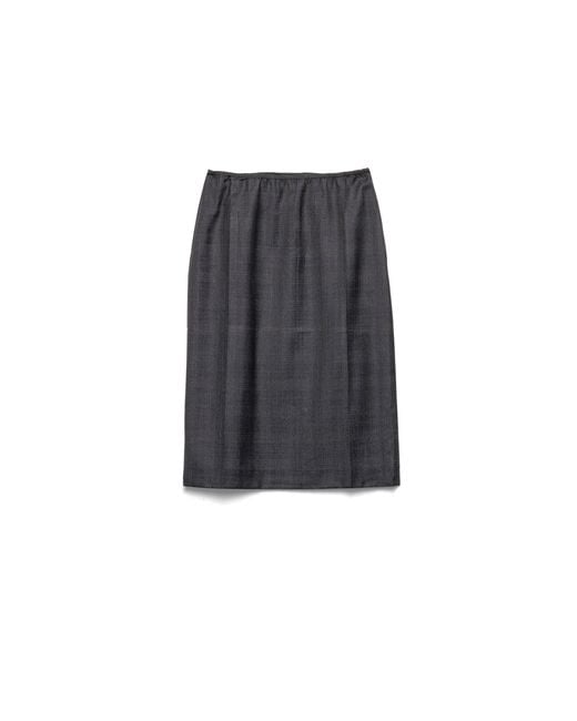 Prada Multicolor Wool Skirt