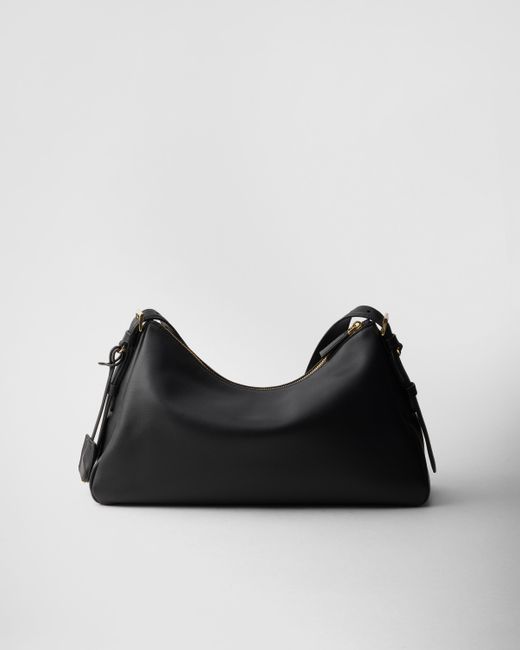 Prada large leather shoulder bag sales