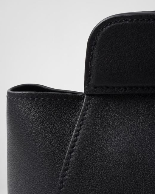 Prada Black Medium Leather Tote Bag