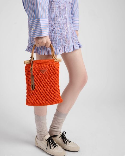 Prada Orange Mini Handtasche
