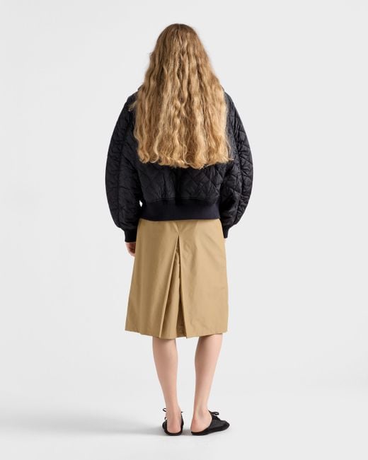 Prada Blue Lightweight, Quilted Re-Nylon Jacket