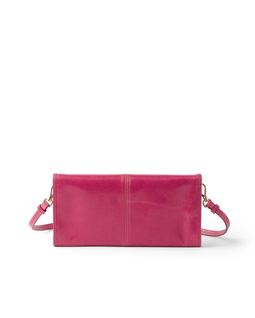 Prada Pink Leather Wallet With Shoulder Strap, Peony