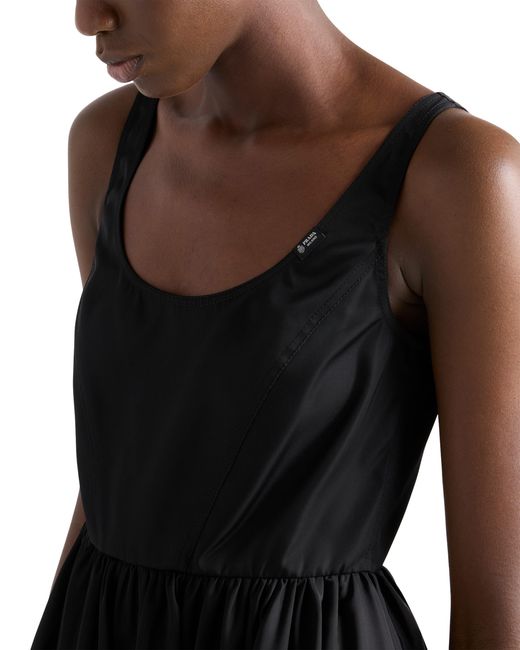 Prada Black Re-Nylon Mini-Dress
