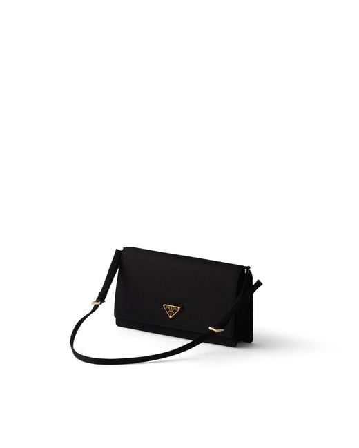 Prada Black Satin Mini Shoulder Bag