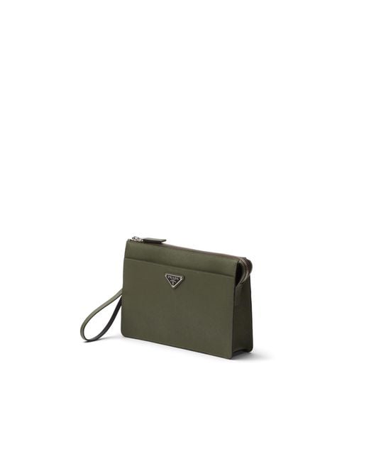 Pouch di Prada in Green da Uomo