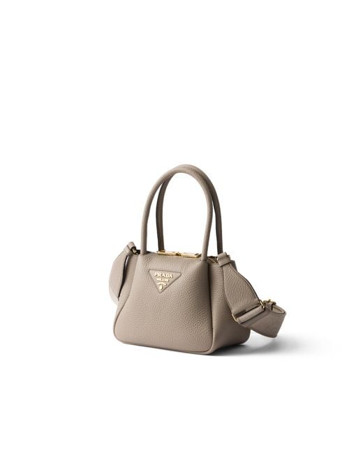 Borsa A Mano Liaison Mini di Prada in White