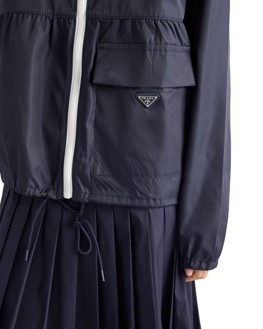 Prada Blue Re-Nylon Blouson Jacket