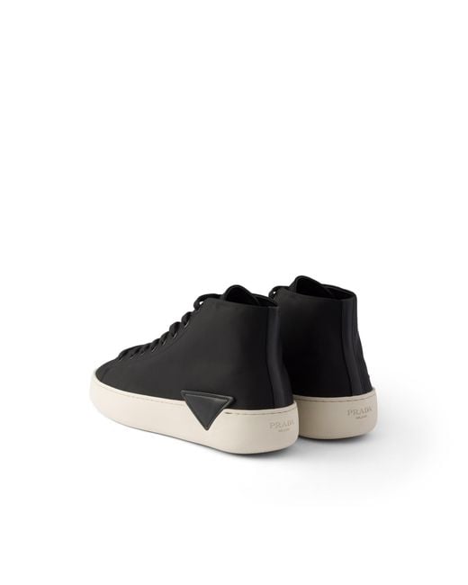 Prada Black High-Top Re-Nylon Sneakers for men