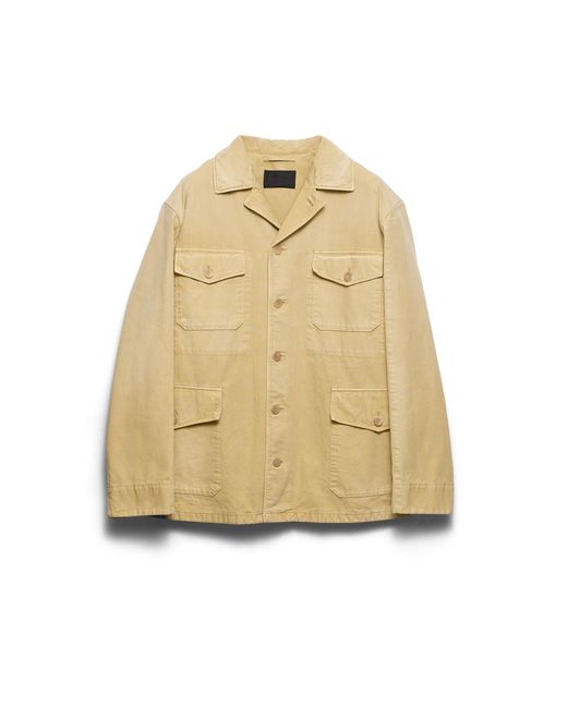Prada Natural Cotton Blouson Jacket for men