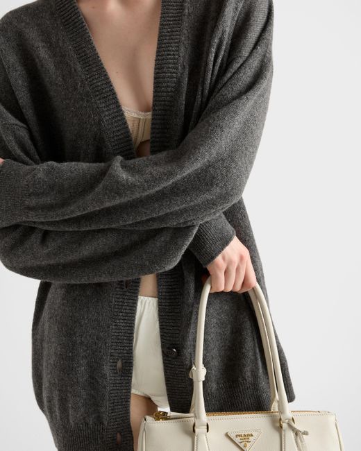Prada Gray Cashmere Cardigan