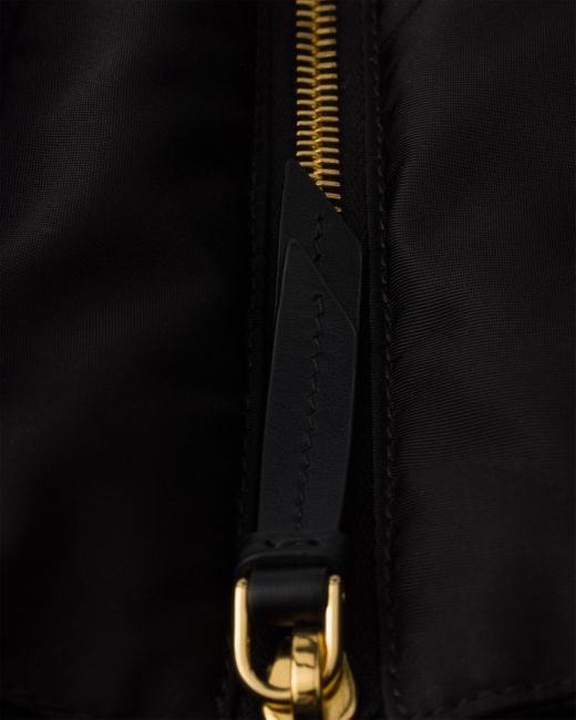 Prada Black Explore Medium Re-Nylon And Leather Tote Bag