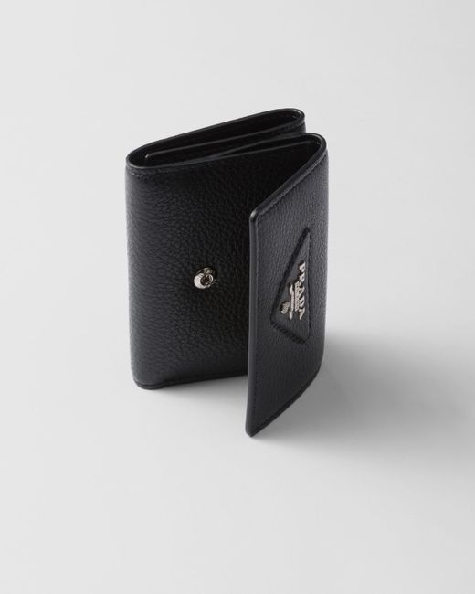 Prada White Small Leather Wallet for men